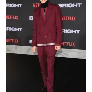 Colson-Baker-Maroon-Suiting-Fabric-Suit