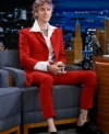 Colson Baker Red Suiting Fabric Suit