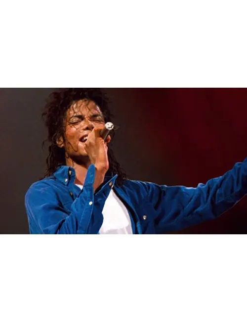 Concert Bad World Tour Michael Jackson’s Blue Jacket Front
