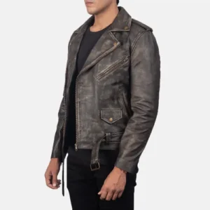 Disstressed Full Grain Biker Leather Jackets