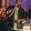 Drake Live On SNL Black Leather Jacket
