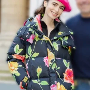 Emily Cooper Emily In Paris Lily Collins Puffer Jacket