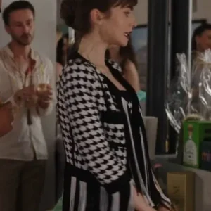 Emily-In-Paris-S03-Lily-Collins-Houndstooth-Jacket