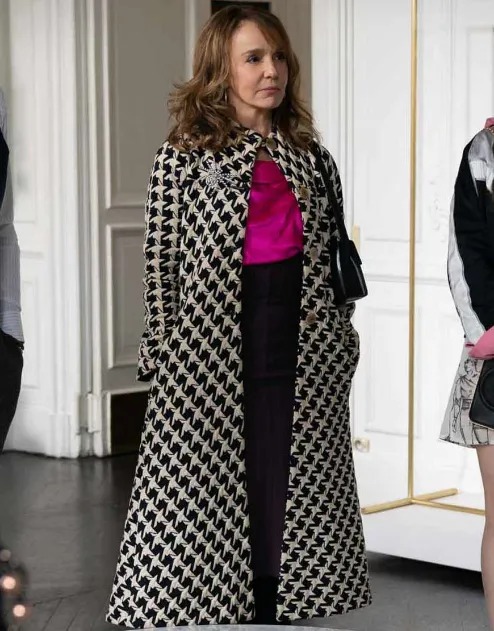 Emily In Paris Sylvie Grateau Checkered Coat
