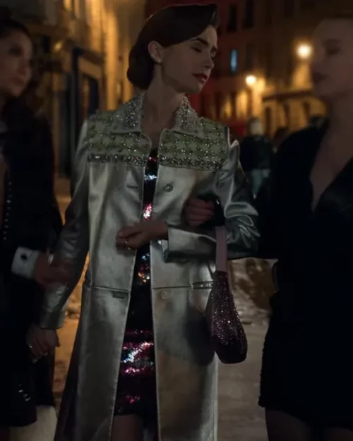 Emily in Paris S02 Emily Cooper Silver Coat