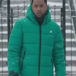 Emmetts green padded jacket