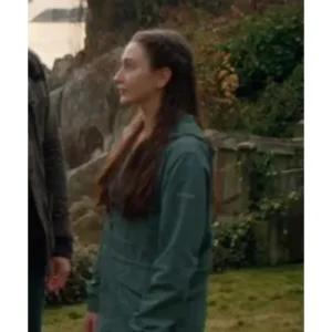 Firefly Lane S01 Marah Mularkey Teal Blue Rain Jacket