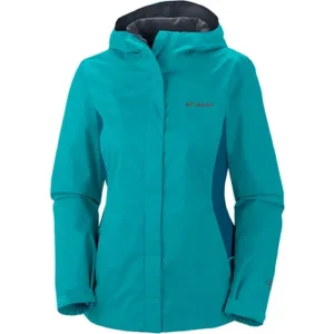 Firefly Lane S01 Marah Mularkey Teal Blue Rain Jacket Front