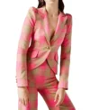 Firefly Lane Season 02 Sarah Chalke Plaid Puffed Suit Front