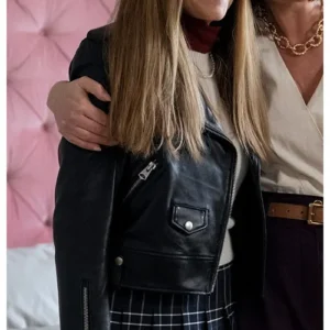 Firefly Lane Season 2 Kate Mularkey Black Leather jacket