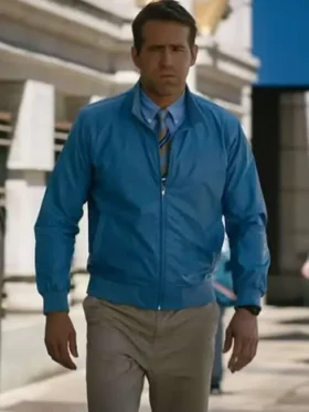 Free Guy Blue Bomber Jacket