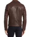 Full Grain Bison Leather Jacket Back