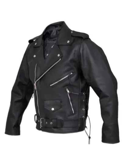 Full Grain Cowhide Leather Jacket For Men