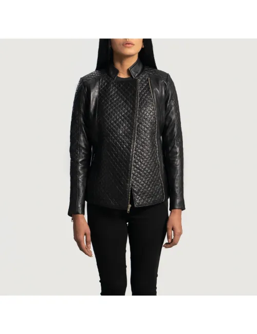 Full Grain Quilted Jacket For Women