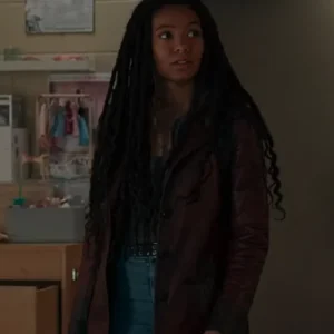 Gen V Marie Moreau Brown Leather Coat