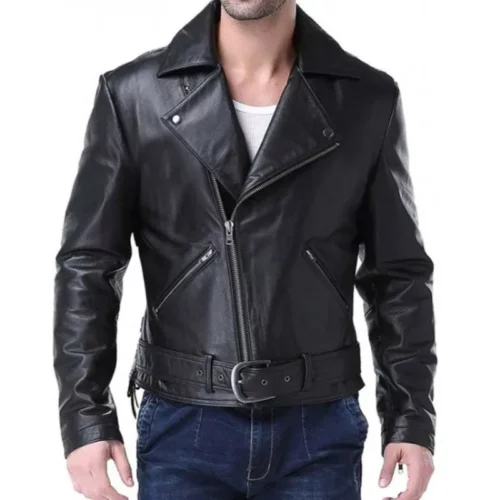 Ghost Rider Nicolas Cage Johnny Blaze Black Leather Jacket