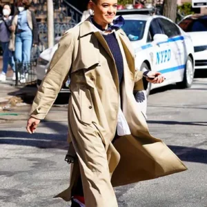 Gossip Girl 2021 Julien Calloway Beige Trench Coat