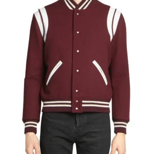 Gossip-Girl-Julien-Calloway-Maroon-Varsity-Jacket-Front