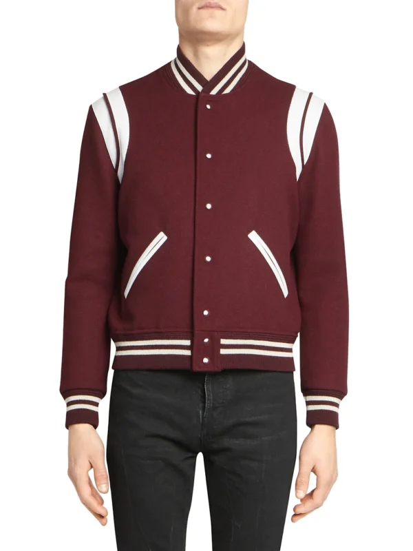 Gossip-Girl-Julien-Calloway-Maroon-Varsity-Jacket-Front