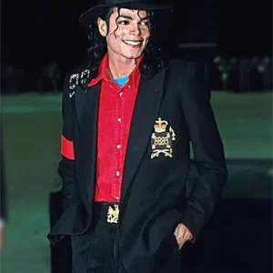 Informal Bad Buckle Michael Jackson Black Blazer