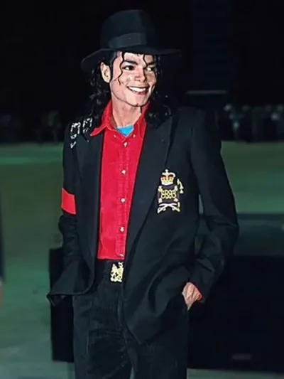 Informal Bad Buckle Michael Jackson Black Blazer