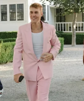 Justin Bieber Pink Suit