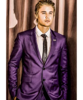 Justin Bieber Purple Full Suit