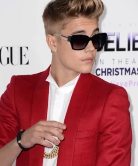 Justin Bieber Red Suit