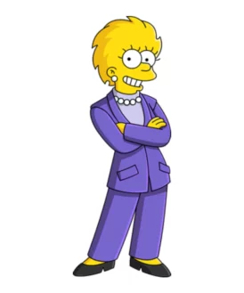 Kamala Harris Simpsons Purple Suit