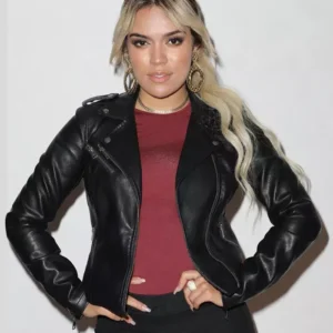 Karol-G-Black-Black-Biker-Leather-Jacket