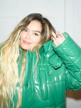 Karol G Green Puffer Jacket