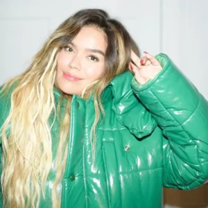 Karol G Green Puffer Jacket