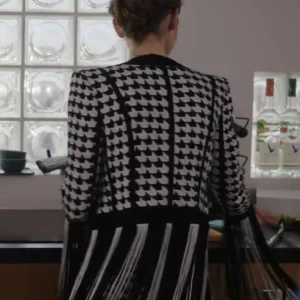 Lily Collins Emily In Paris S03 Houndstooth Jackets