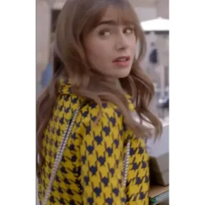 Lily-Collins-Emily-in-Paris-S3-Yellow-Plaid-Blazers