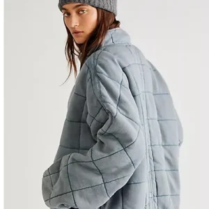 Lizze Broadway Gen V S01 Emma Meyer Blue Quilted Jacket Back