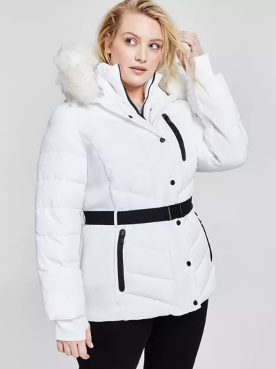 Macys White Puffer Jacket