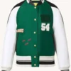 Maddox Wool Green Varsity Jacket