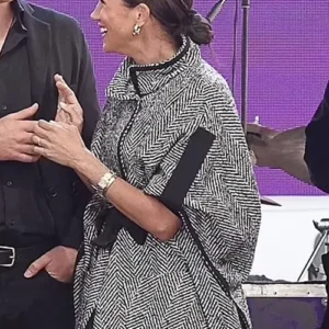 Meghan Markle Monochrome Belted Jacket