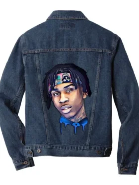 Mens and Womens Multi Style Polo G Denim Jacket For Sale