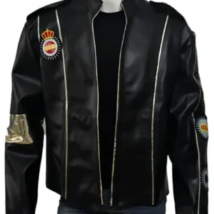 Michael-Jackson-Black-Stand-Up-Collar-Leather-Jacket