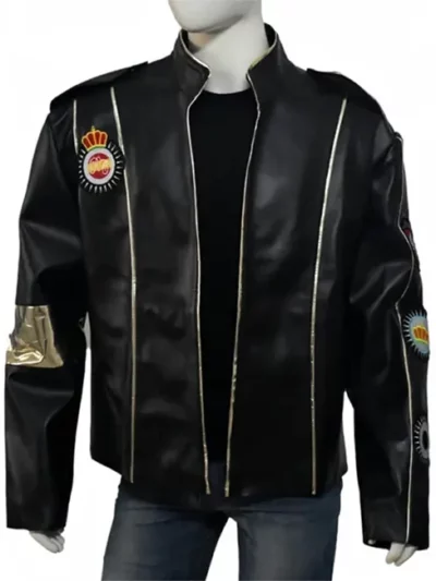 Michael Jackson Black Stand Up Collar Leather Jacket