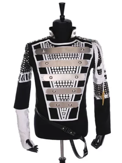 Michael Jackson History Black Cotton Jacket Front