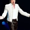Michael Jackson History Tour Sequin White Jacket