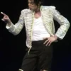 Michael Jackson History Tour Sequin White Jacket Overveiw
