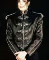 Michael Jacksons V8 Black Real Leather Jacket