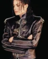 Michael Jacksons V8 Black Real Leather Jacket Overveiw
