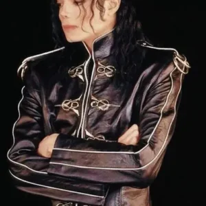 Michael Jacksons V8 Black Real Leather Jacket Overveiw