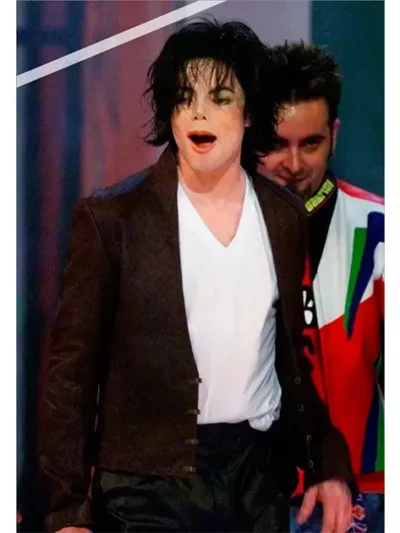 NSync and Michael Jackson Brown Leather Jacket