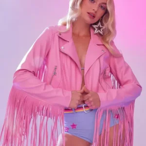 Pink Fringe Jacket