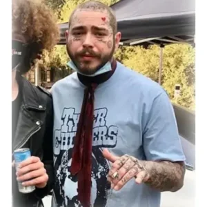 Post Malone Tyler Childers Light Blue Shirt